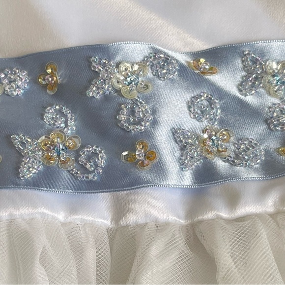 Mori Lee by Madeline Gardner Girls Flower Girl Special Occasion Dress Size 5/6 - Picture 7 of 11